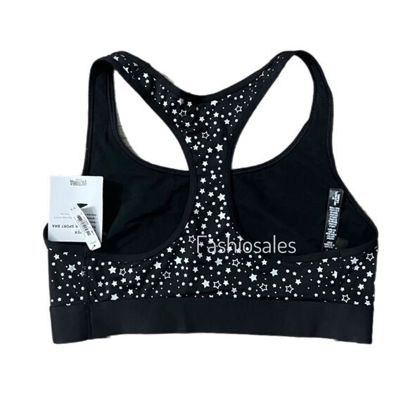 Victorias Secret The Player Unlined Racerback Sport Bra Medium Support black - Picture 4 of 4